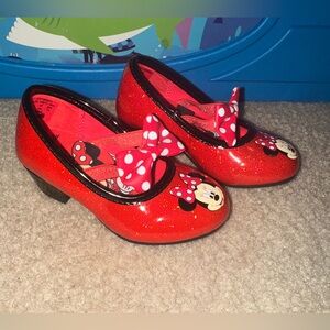 Disney Red Minnie Mouse Kids Dress Shoes